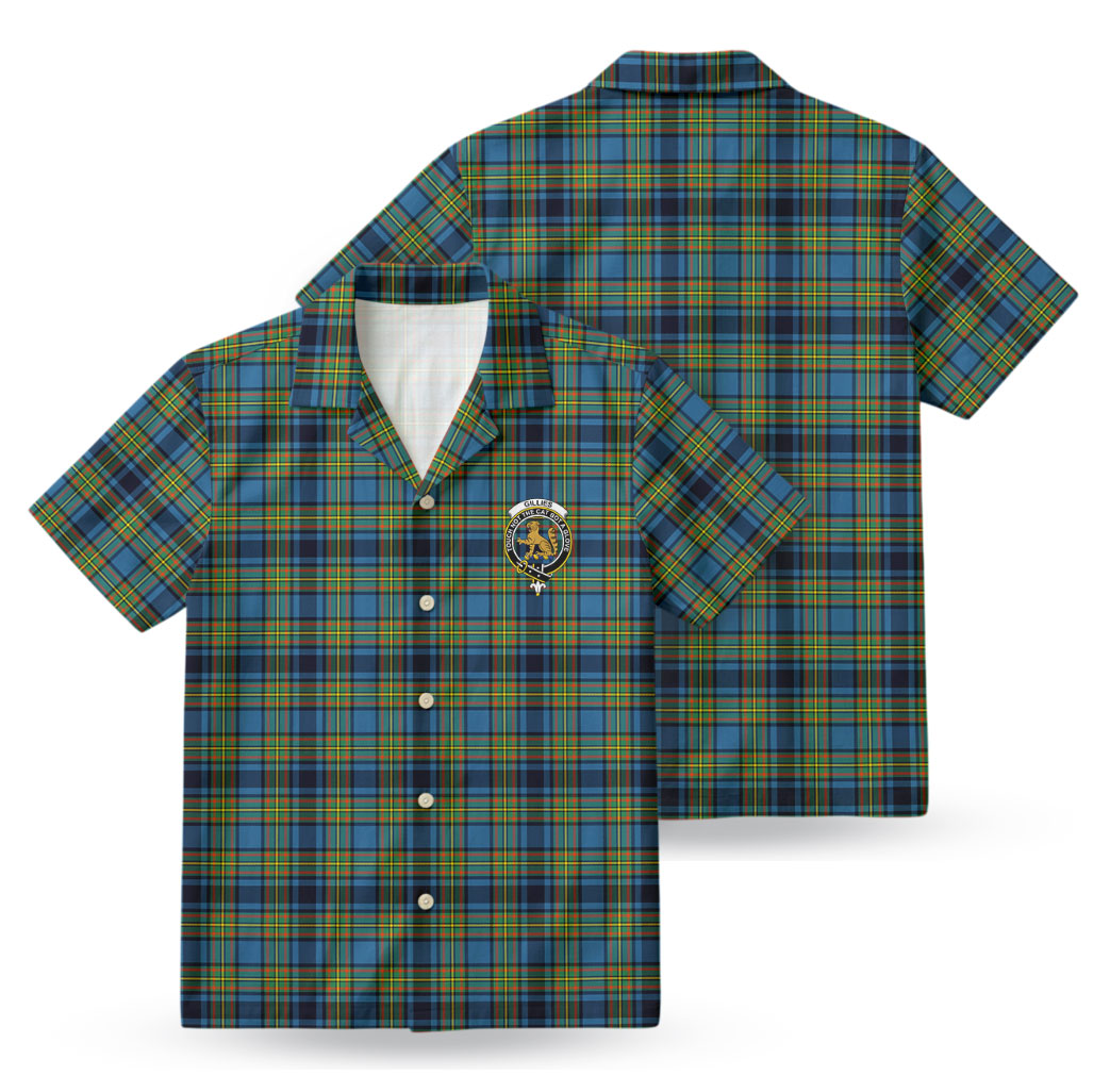 Gillies Ancient Tartan Crest Hawaiian Shirt