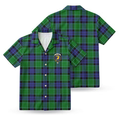 Haldane Tartan Crest Hawaiian Shirt