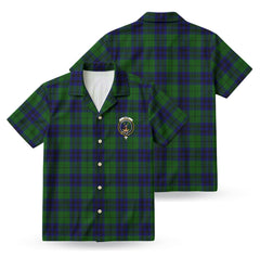 Keith Modern Tartan Crest Hawaiian Shirt