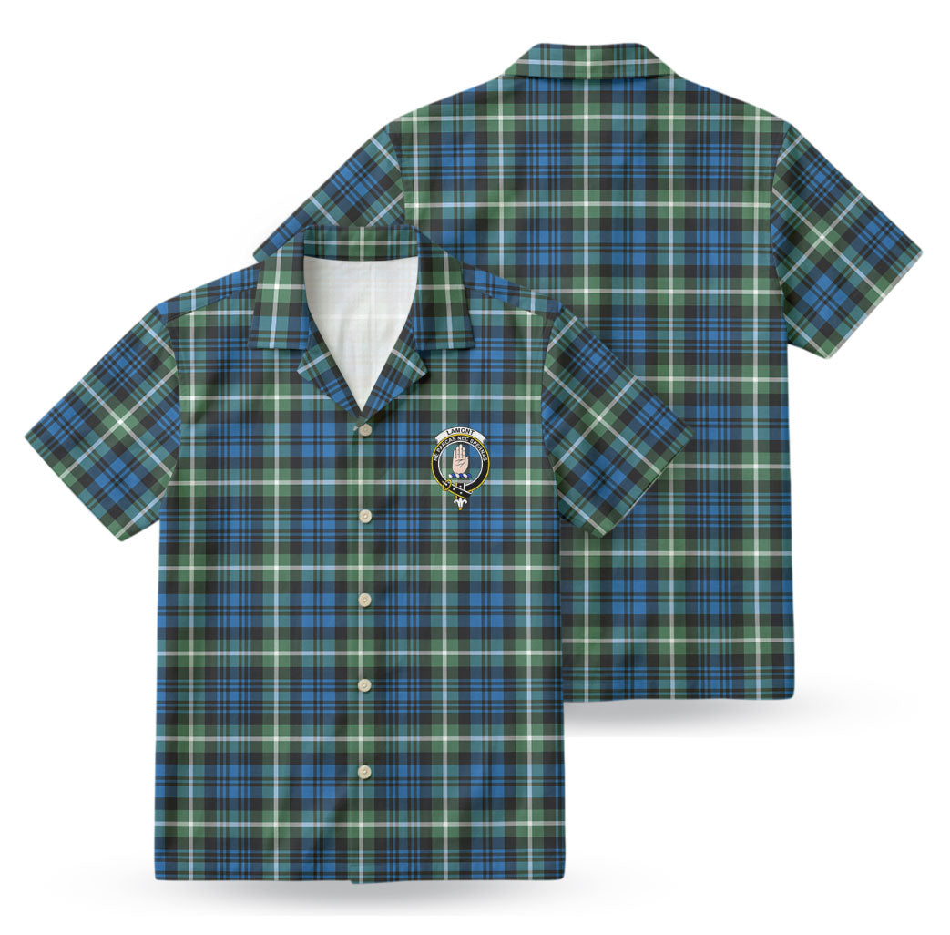 Lamont Ancient Tartan Crest Hawaiian Shirt