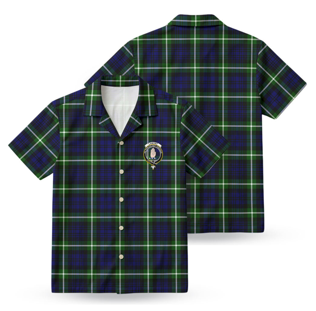 Lamont Modern Tartan Crest Hawaiian Shirt