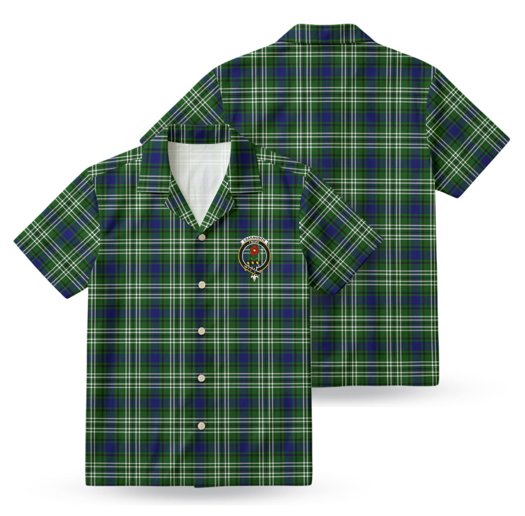 Learmonth Tartan Crest Hawaiian Shirt