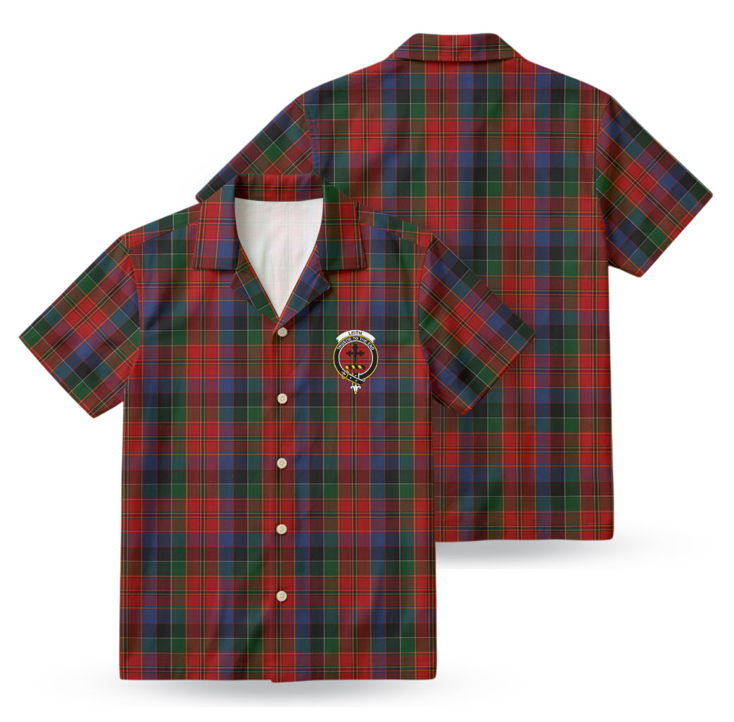 Leith Tartan Crest Hawaiian Shirt