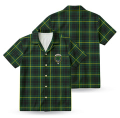 MacArthur Modern Tartan Crest Hawaiian Shirt