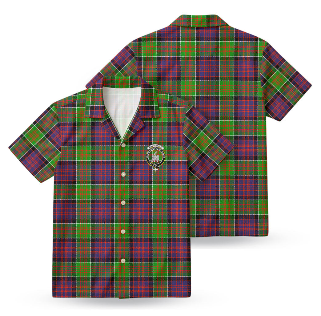 MacDonald (Clan Ranald) Tartan Crest Hawaiian Shirt