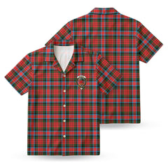 MacDuff Modern Tartan Crest Hawaiian Shirt