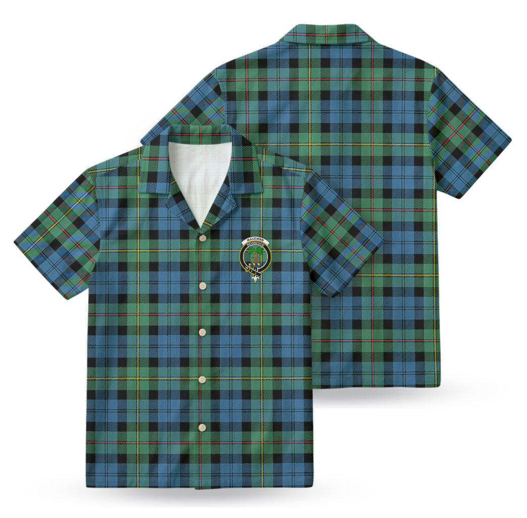 MacEwan Ancient Tartan Crest Hawaiian Shirt