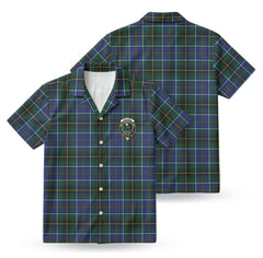 MacInnes Modern Tartan Crest Hawaiian Shirt
