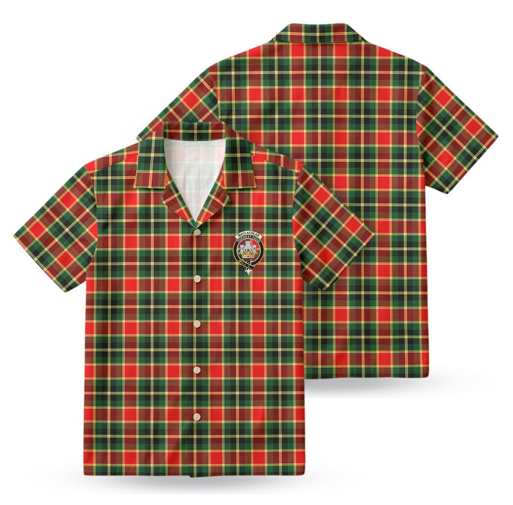 MacLachlan Hunting Modern Tartan Crest Hawaiian Shirt