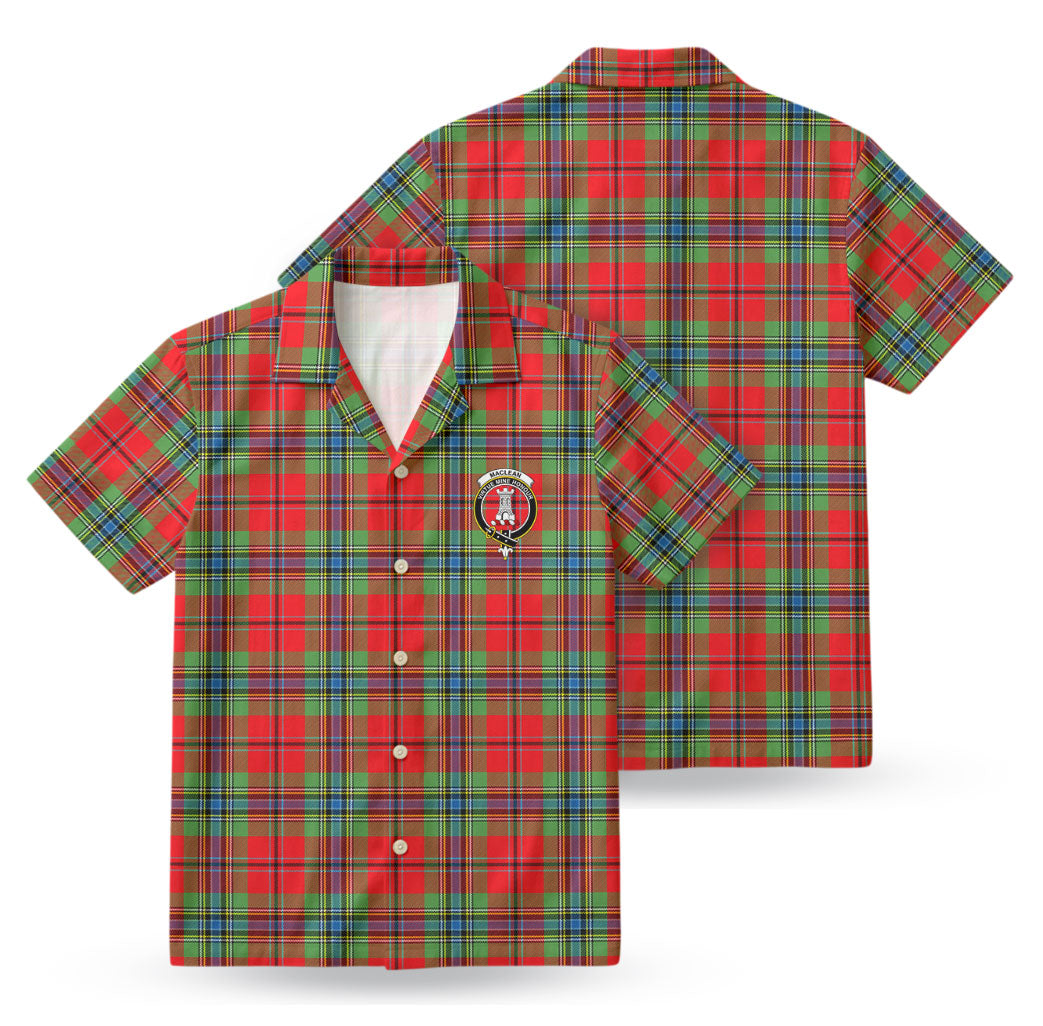 MacLean of Duart Modern Tartan Crest Hawaiian Shirt