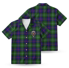 MacThomas Modern Tartan Crest Hawaiian Shirt