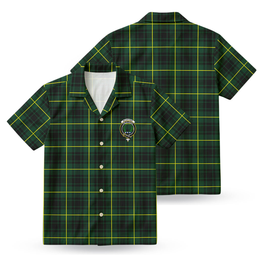 McArthur Modern Tartan Crest Hawaiian Shirt