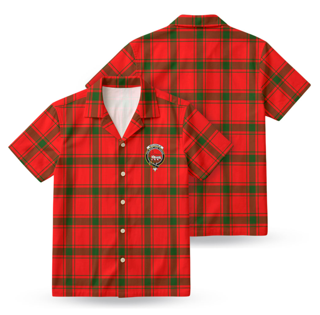 McDonald of Sleat Tartan Crest Hawaiian Shirt