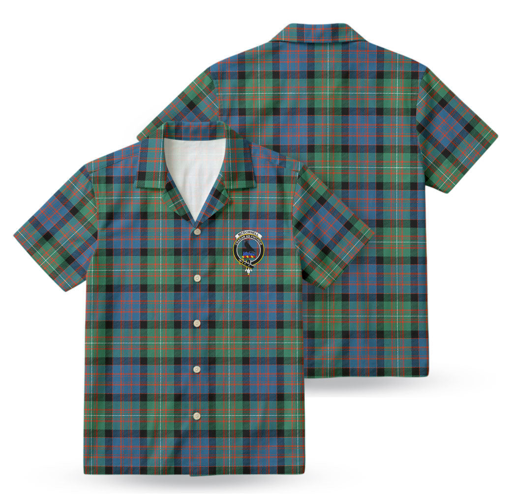 McDonnell of Glengarry Ancient Tartan Crest Hawaiian Shirt