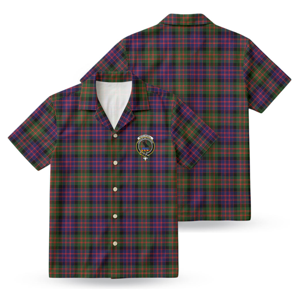 McDonnell of Glengarry Modern Tartan Crest Hawaiian Shirt