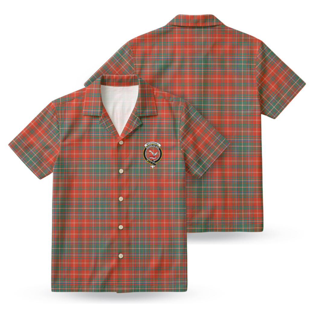McDougall Ancient Tartan Crest Hawaiian Shirt