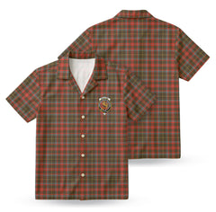 McIntosh Hunting Weathered Tartan Crest Hawaiian Shirt