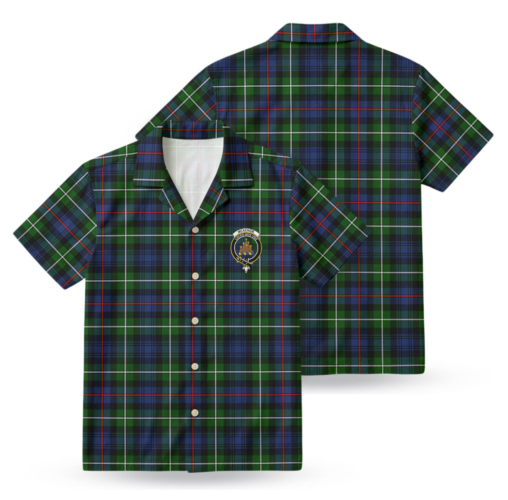 McKenzie Modern Tartan Crest Hawaiian Shirt