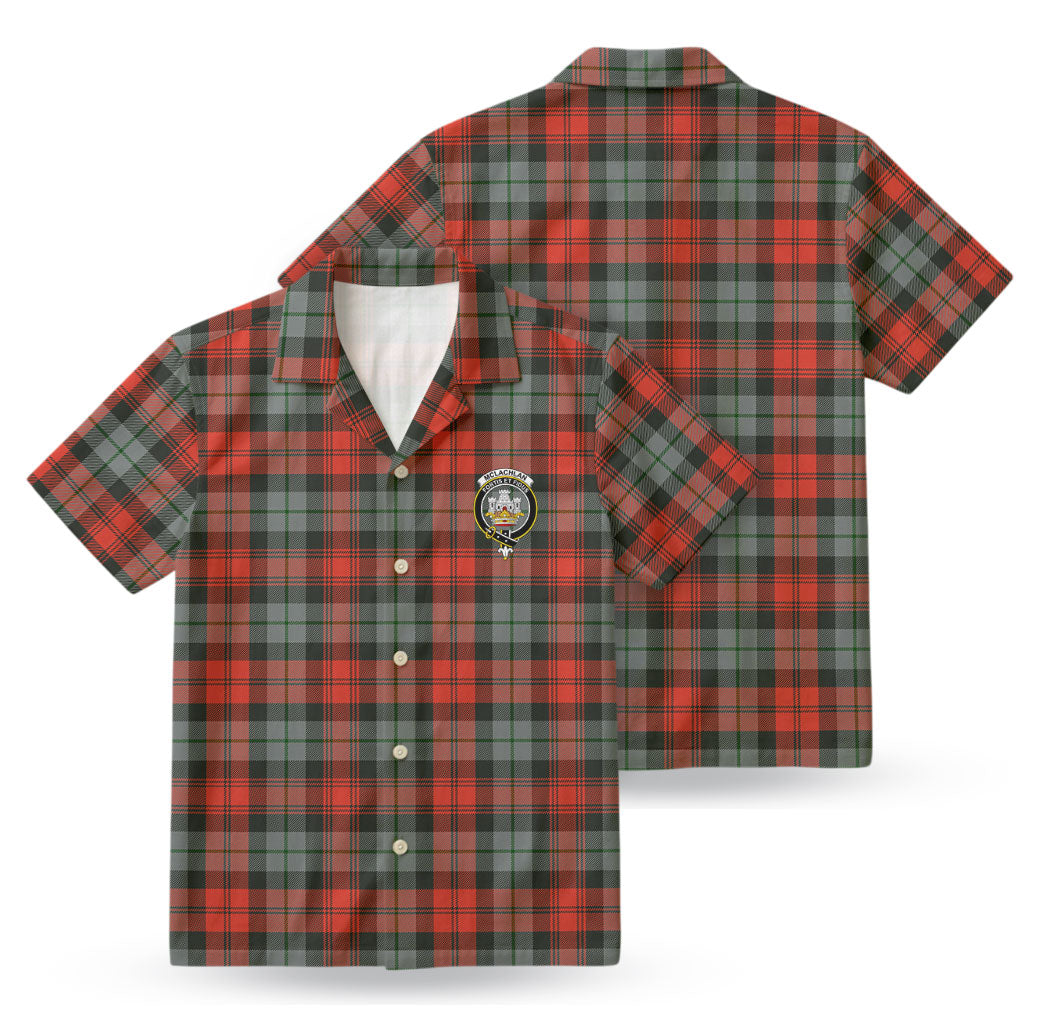 McLachlan Weathered Tartan Crest Hawaiian Shirt