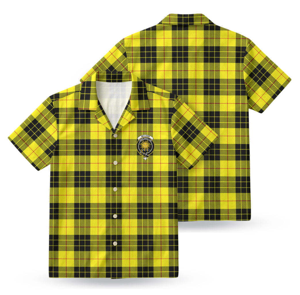 McLeod of Lewis Modern Tartan Crest Hawaiian Shirt