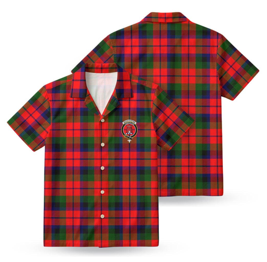 McNaughton Modern Tartan Crest Hawaiian Shirt
