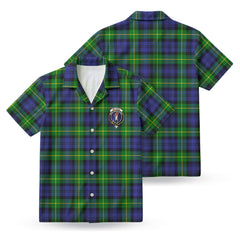 Meldrum Tartan Crest Hawaiian Shirt