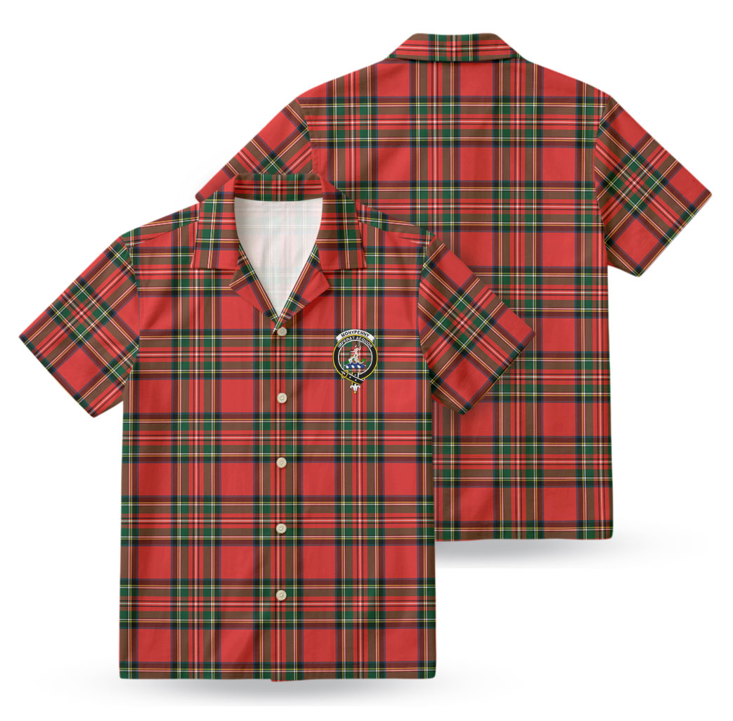 Monypenny Tartan Crest Hawaiian Shirt