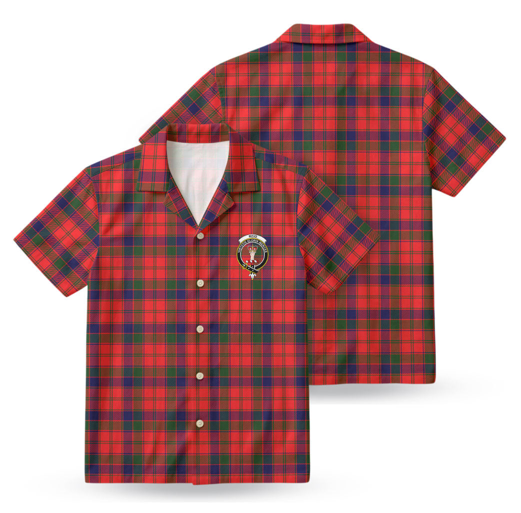 Reid Modern Tartan Crest Hawaiian Shirt