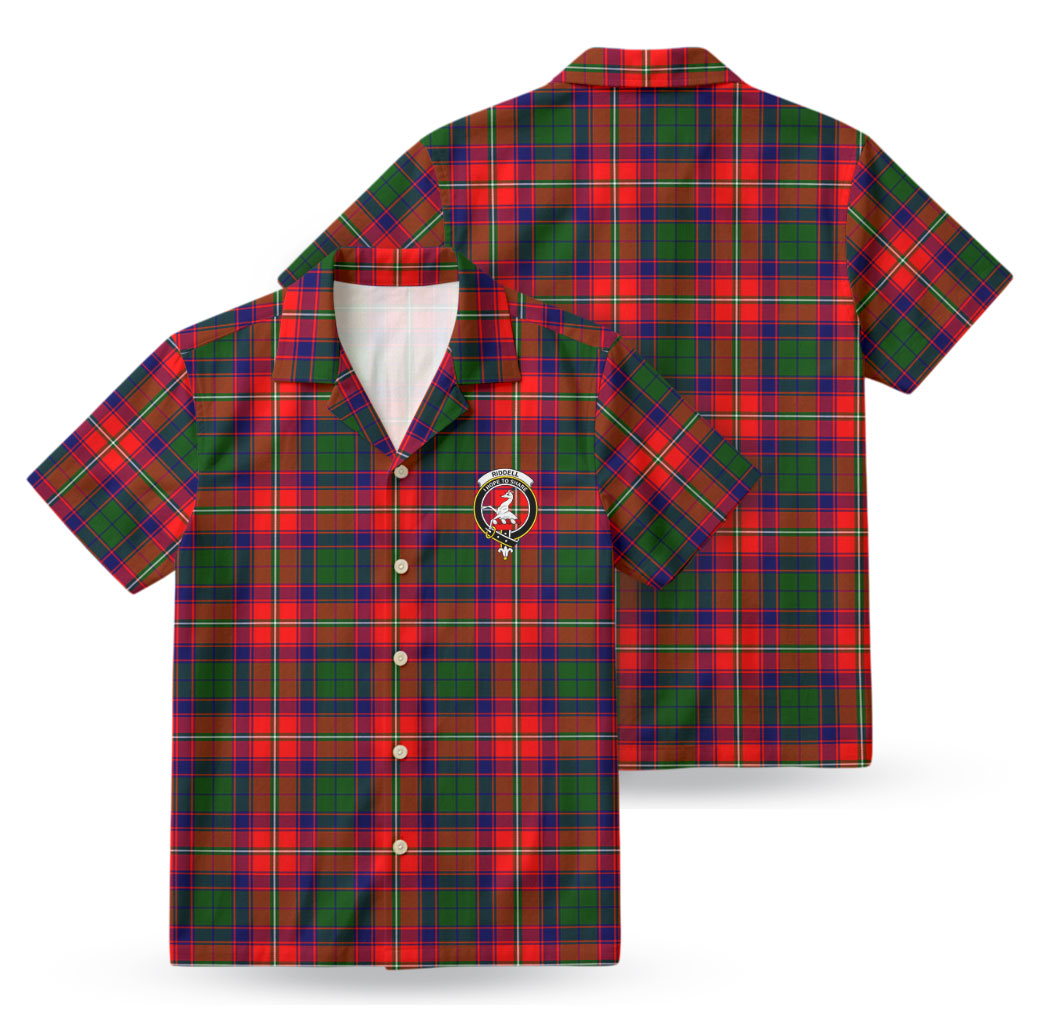 Riddell Tartan Crest Hawaiian Shirt