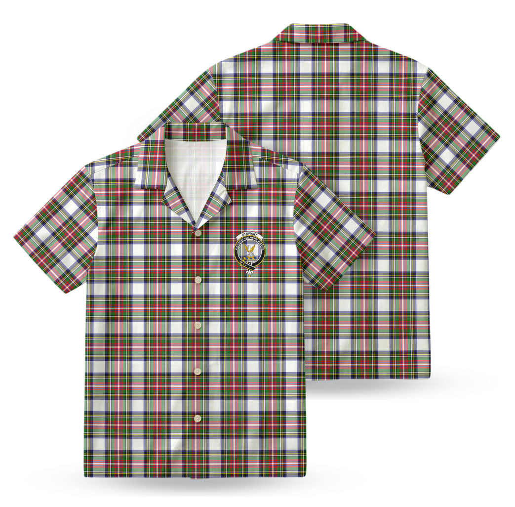 Stewart Dress Modern Tartan Crest Hawaiian Shirt