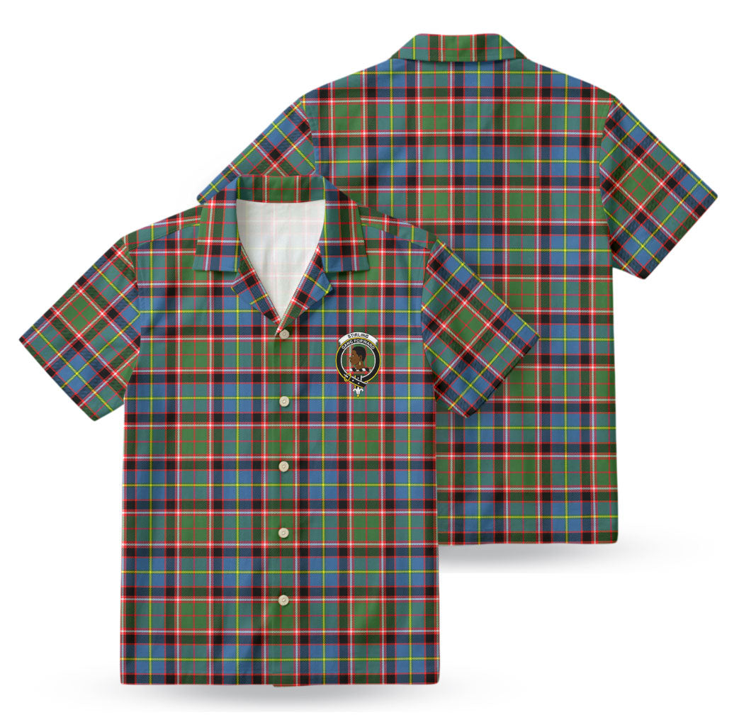 Stirling (of Keir) Tartan Crest Hawaiian Shirt