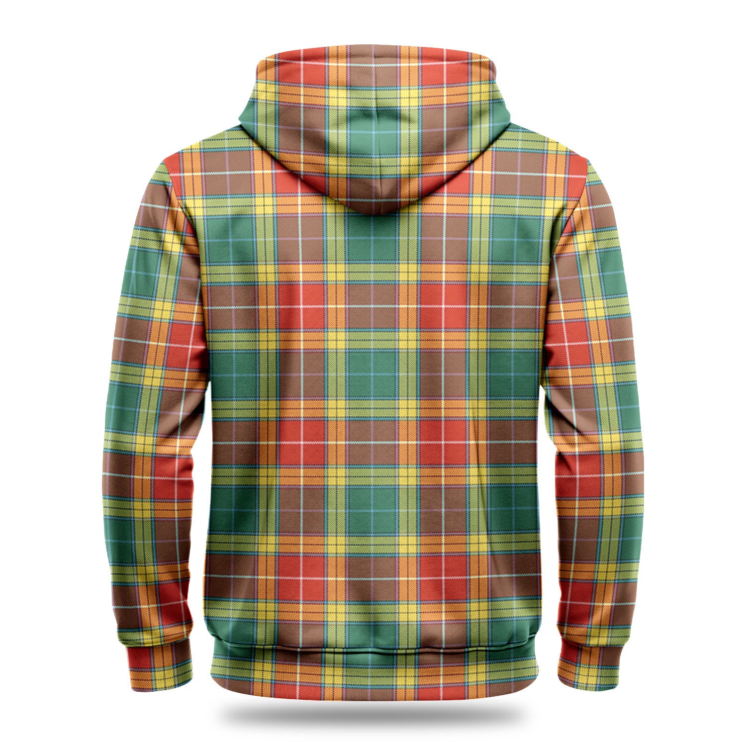 Buchanan Old Sett Tartan Crest Hoodie