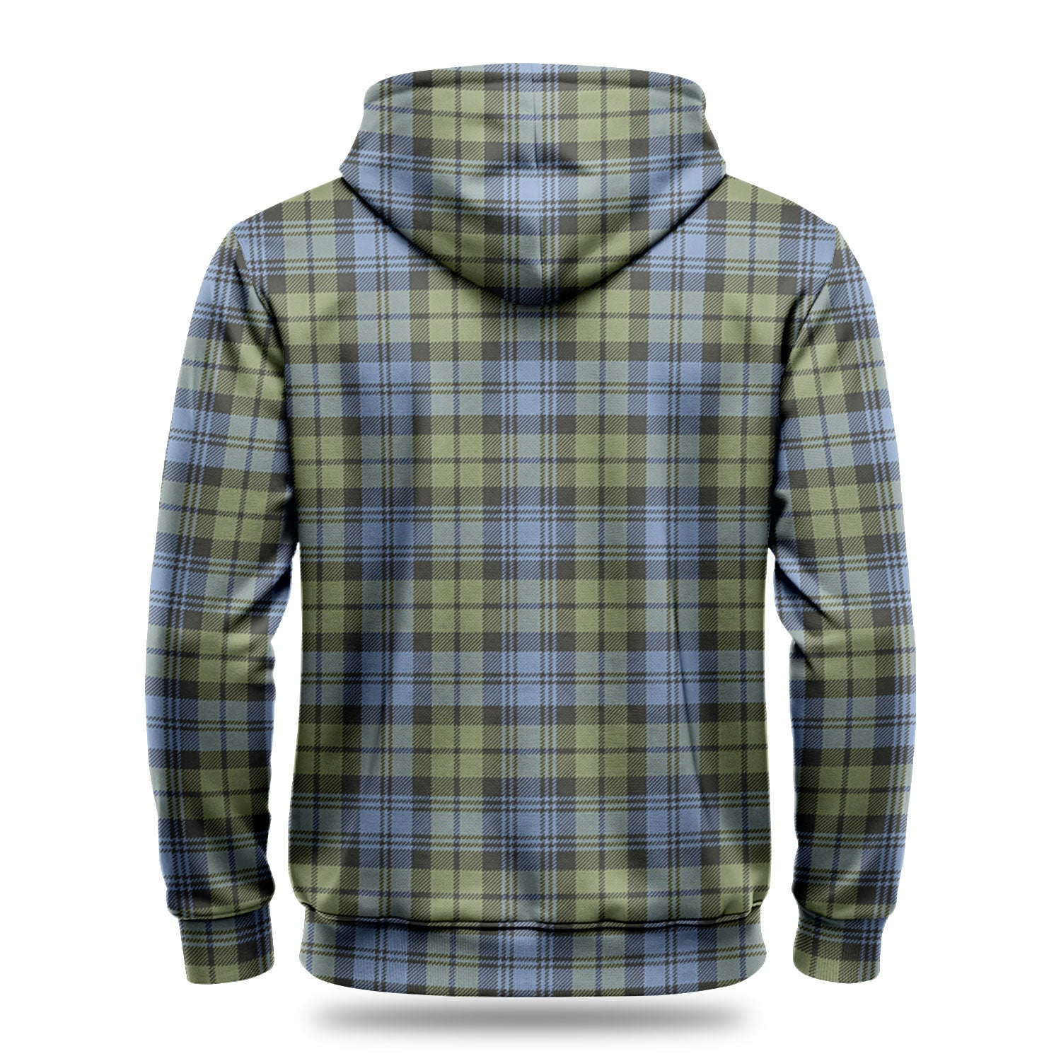 Campbell Faded Tartan Crest Hoodie