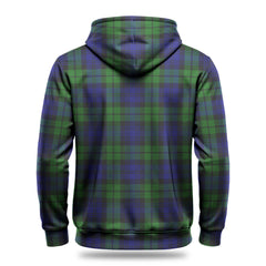 Campbell Modern Tartan Crest Hoodie