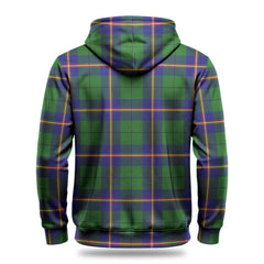 Carmichael Modern Tartan Crest Hoodie