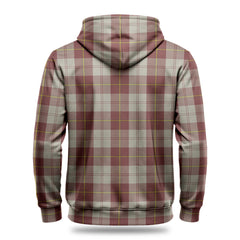 Cunningham Burgundy Dancers Tartan Crest Hoodie