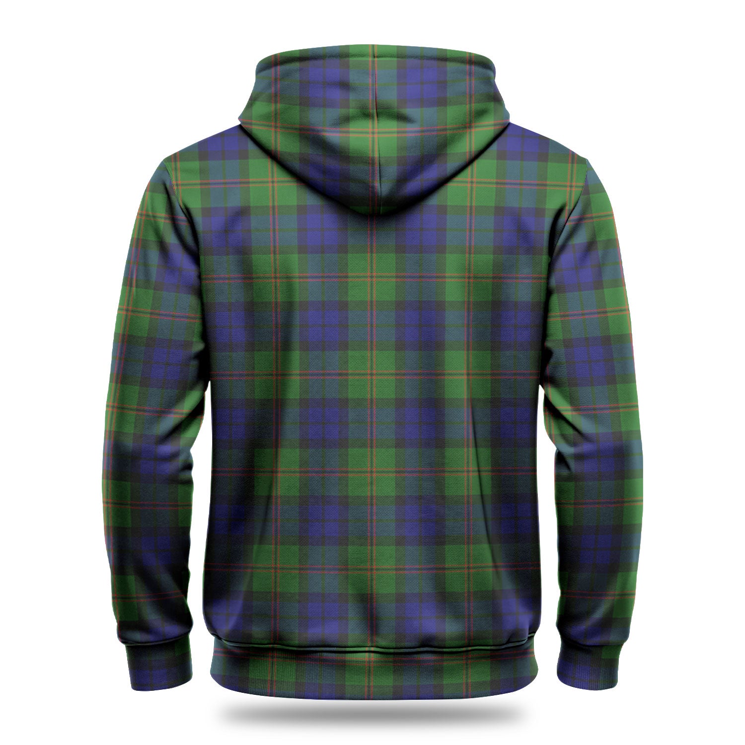 Dundas Modern Tartan Crest Hoodie