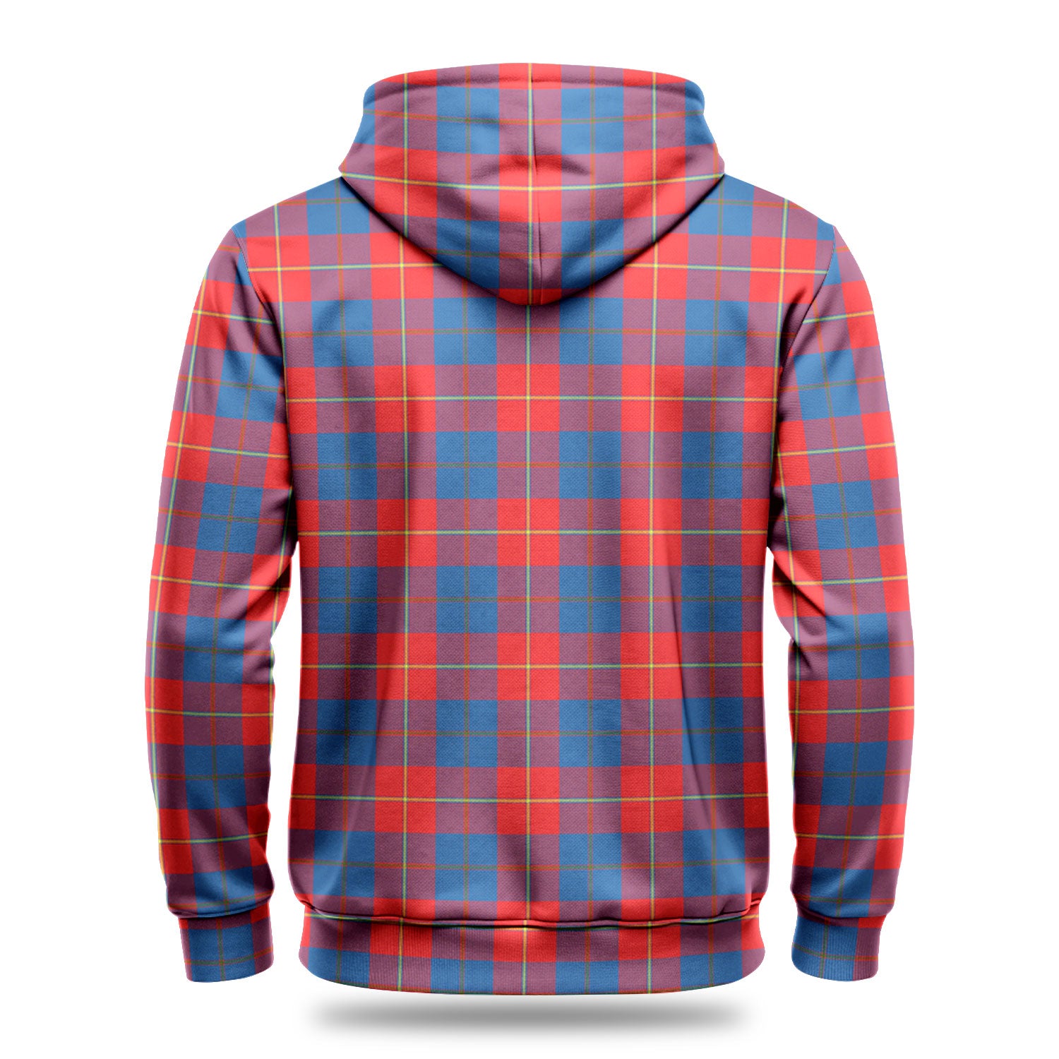 Galloway Red Tartan Crest Hoodie