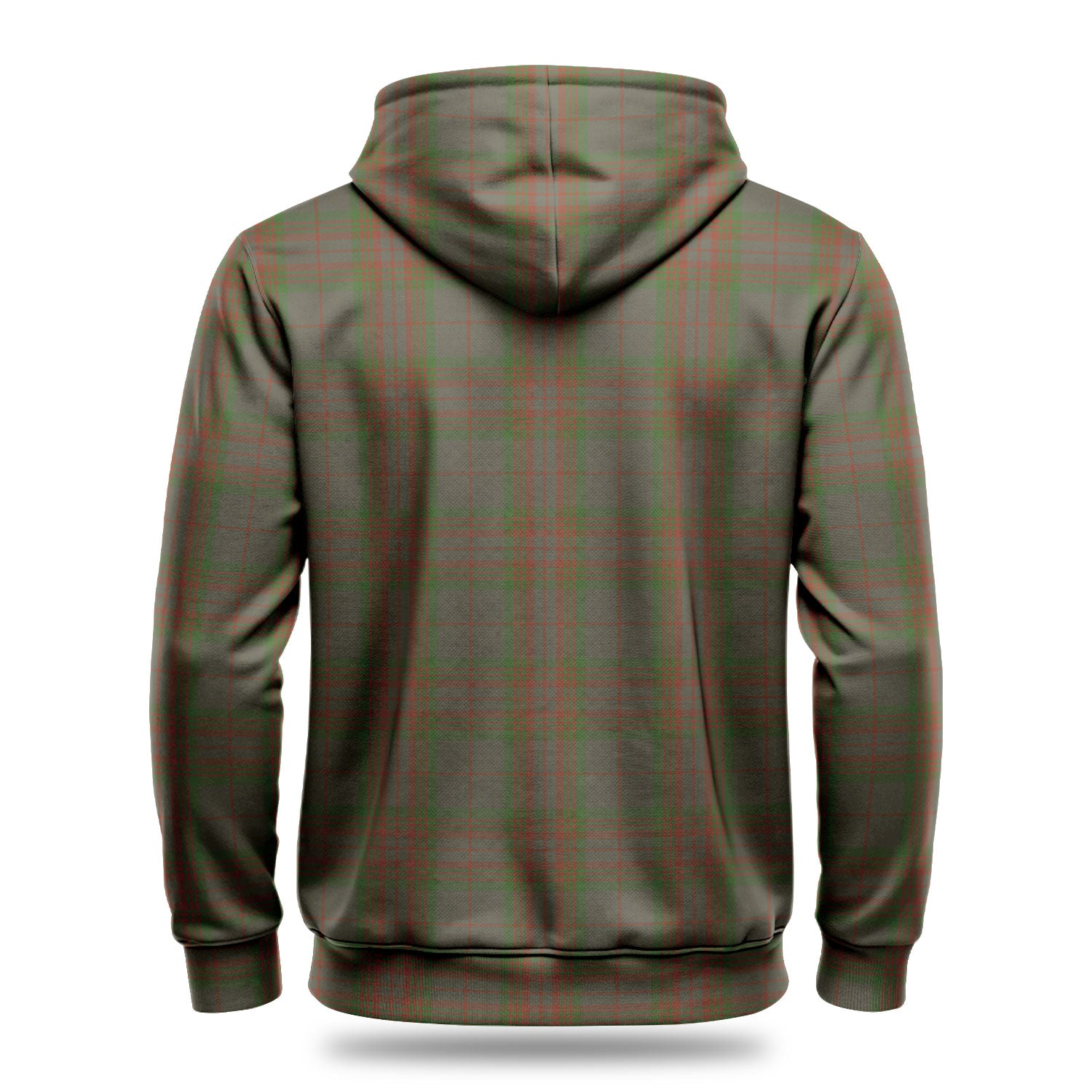 Gray Tartan Crest Hoodie