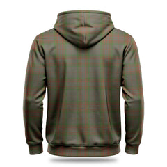 Gray Tartan Crest Hoodie