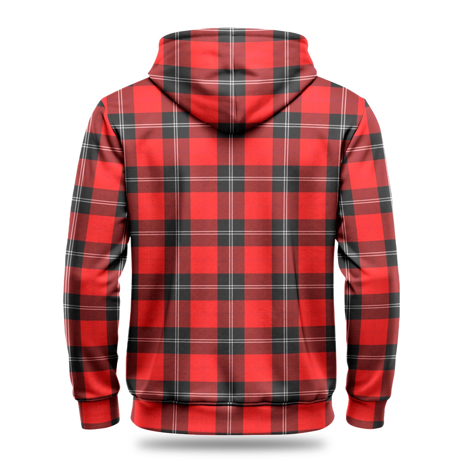 Ramsay Modern Tartan Crest Hoodie