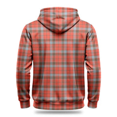 Robertson Weathered Tartan Crest Hoodie