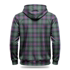 Rose Hunting Modern Tartan Crest Hoodie