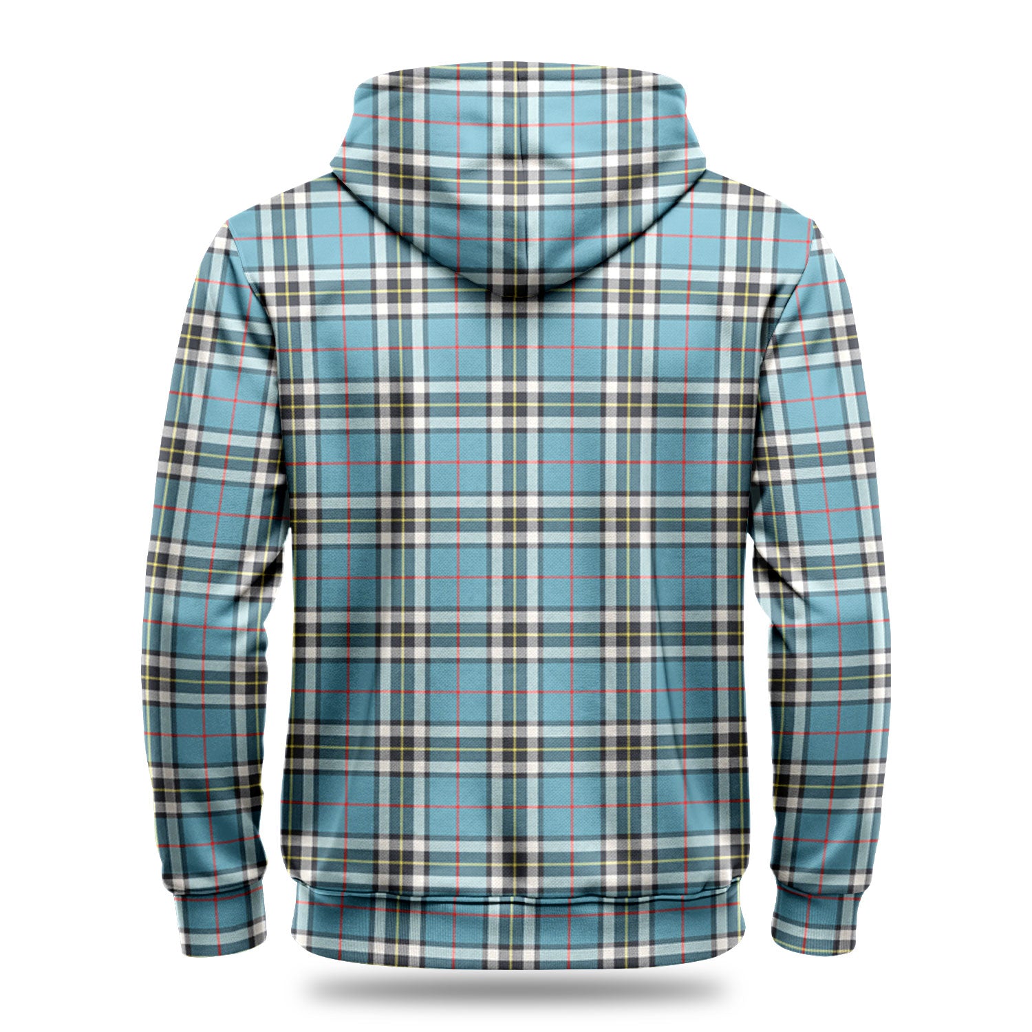 Thompson Blue Tartan Crest Hoodie