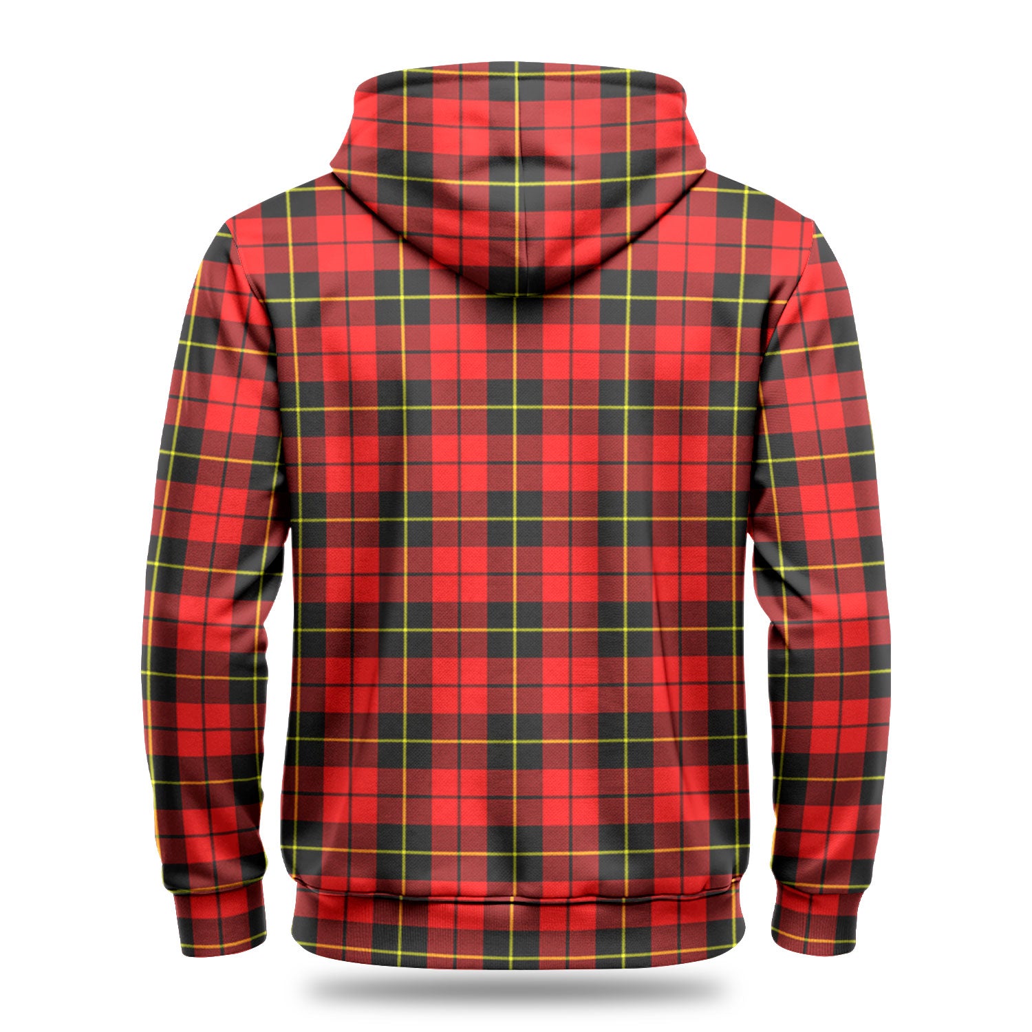 Wallace Hunting Red Tartan Crest Hoodie