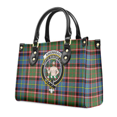 Aikenhead Tartan Crest Leather Handbag