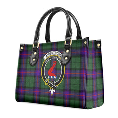 Armstrong Modern Tartan Crest Leather Handbag