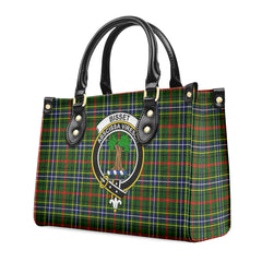 Bisset Tartan Crest Leather Handbag