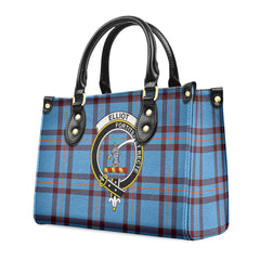 Elliot Ancient Tartan Crest Leather Handbag