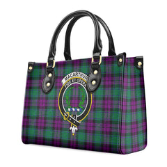 MacArthur – Milton Tartan Crest Leather Handbag